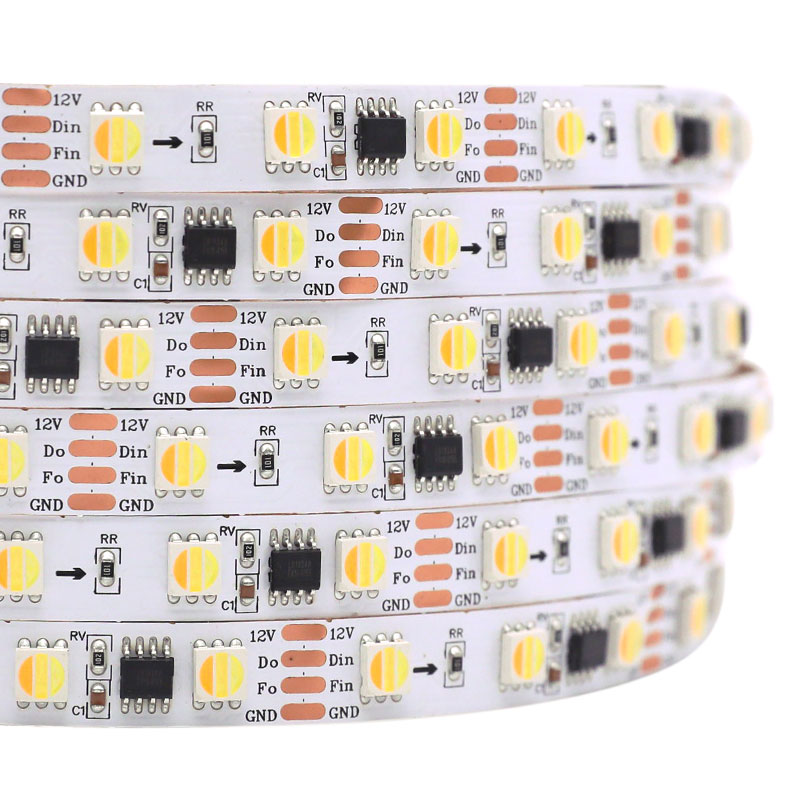 3000K 4500K 6000K 3in1 White Addressable 12V LED Light Strip